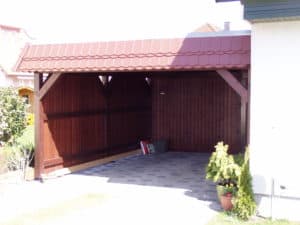 Attika Flachdach Carport