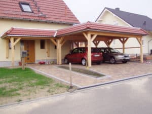 Attika Flachdach Carport