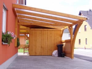 Carport Bedachung durchsichtig