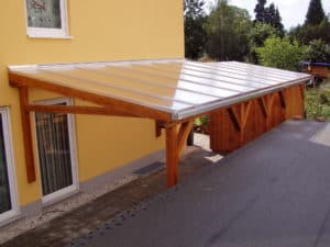 Carport Bedachung durchsichtig