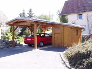 Carport mit Gründach