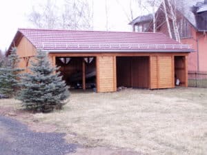 Carport mit Satteldach