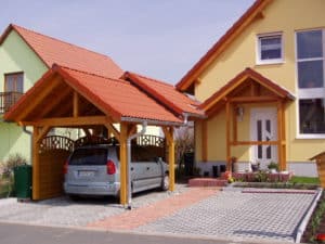 Carport mit Satteldach