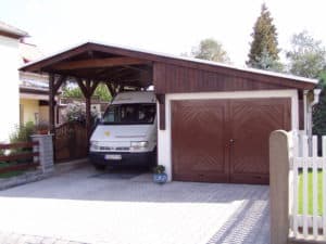 Carport mit Satteldach