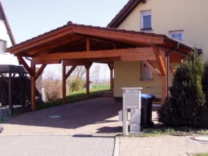 Carport mit Satteldach