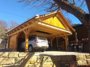 Carport mit Satteldach